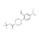 tert-Butyl 4-(2-formyl-4-nitrophenyl)tetrahydro-1(2H)-pyrazinecarboxylate - chemical structure image