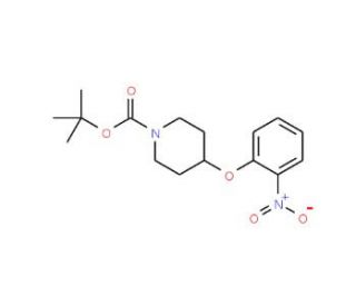 tert-Butyl 4-(2-nitrophenoxy)piperidine-1-carboxylate (CAS 690632-03-2) - chemical structure image