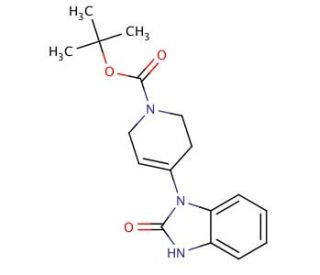 tert-butyl 4-(2-oxo-2,3-dihydro-1H-1,3-benzodiazol-1-yl)-1,2,3,6-tetrahydropyridine-1-carboxylate - chemical structure image
