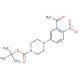 tert-Butyl 4-(3-acetyl-4-nitrophenyl)tetrahydro-1(2H)-pyrazinecarboxylate - chemical structure image