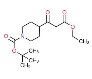 tert-Butyl 4-(3-ethoxy-3-oxopropanoyl)tetrahydro-2H-pyridine-1-carboxylate (CAS 479630-08-5) - chemical structure image