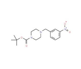 tert-Butyl 4-(3-nitrobenzyl)piperazine-1-carboxylate (CAS 203047-33-0) - chemical structure image