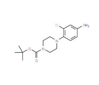 tert-butyl 4-(4-amino-2-chlorophenyl)piperazine-1-carboxylate (CAS 193902-81-7) - chemical structure image