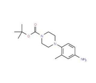 tert-butyl 4-(4-amino-2-methylphenyl)piperazine-1-carboxylate (CAS 361345-37-1) - chemical structure image