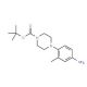 tert-butyl 4-(4-amino-2-methylphenyl)piperazine-1-carboxylate (CAS 361345-37-1) - chemical structure image
