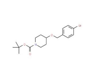 tert-Butyl 4-(4-bromobenzyloxy)piperidine-1-carboxylate (CAS 930111-10-7) - chemical structure image