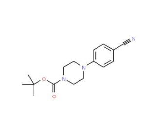 tert-Butyl 4-(4-cyanophenyl)piperazine-1-carboxylate (CAS 186650-98-6) - chemical structure image