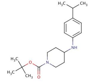 tert-Butyl 4-(4-isopropylanilino)tetrahydro-1(2H)-pyridinecarboxylate (CAS 241499-44-5) - chemical structure image