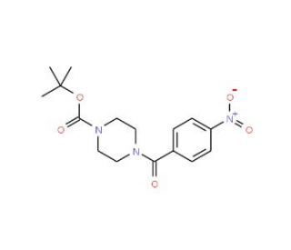 tert-Butyl 4-(4-nitrobenzoyl)tetrahydro-1(2H)-pyrazinecarboxylate (CAS 509073-62-5) - chemical structure image