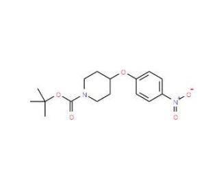 tert-Butyl 4-(4-nitrophenoxy)piperidine-1-carboxylate (CAS 138227-62-0) - chemical structure image