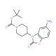 tert-Butyl 4-(5-amino-2-oxo-1,3-benzoxazol-3(2H)-yl)piperidine-1-carboxylate - chemical structure image