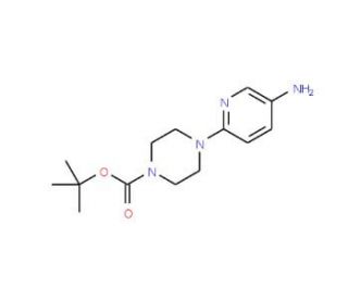 tert-Butyl 4-(5-amino-2-pyridinyl)tetrahydro-1(2H)-pyrazinecarboxylate (CAS 119285-07-3) - chemical structure image
