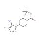 tert-butyl 4-(5-amino-4-methyl-1H-pyrazol-1-yl)piperidine-1-carboxylate - chemical structure image