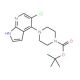 tert-Butyl 4-(5-chloro-1H-pyrrolo[2,3-b]pyridin-4-yl)piperazine-1-carboxylate (CAS 1020056-91-0) - chemical structure image