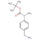 tert-Butyl 4-(aminomethyl)phenyl(methyl)carbamate (CAS 191871-91-7) - chemical structure image
