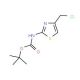 tert-Butyl 4-(chloromethyl)thiazol-2-ylcarbamate (CAS 892952-70-4) - chemical structure image