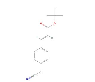tert-Butyl 4-(Cyanomethyl)cinnamate (CAS 120225-74-3) - chemical structure image
