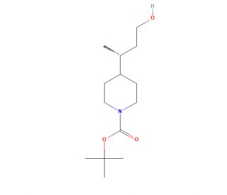 tert-Butyl 4-((R)-3-Hydroxy-1-methylpropyl)piperidine-1-carboxylate (CAS 1037754-73-6) - chemical structure image
