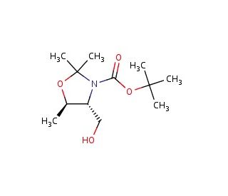 tert-butyl 4-(hydroxymethyl)-2,2,5-trimethyl-1,3-oxazolidine-3-carboxylate (Mixture of diastereomers) - chemical structure im