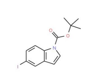 tert-Butyl 5-iodo-1H-indole-1-carboxylate (CAS 374818-66-3) - chemical structure image