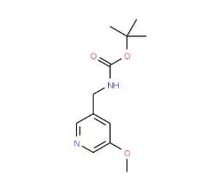 tert-Butyl (5-methoxypyridin-3-yl)methylcarbamate (CAS 1105675-60-2) - chemical structure image