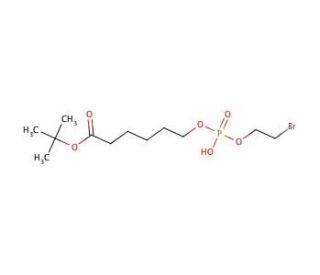 tert-Butyl 6-[O-(2-Bromoethyl)phosphoryl)hydroxyhexanoate (CAS 73839-25-5) - chemical structure image