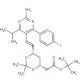 tert-Butyl-7-[4-(4-fluorophenyl)-6-isopropyl-2-aminopyrimidin-5-yl]-(3R,5S)-isopropylidene-(E)-6-heptenoate - chemical struct