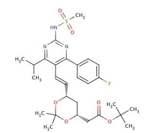 tert-Butyl-7-[4-(4-fluorophenyl)-6-isopropyl-2-mesylaminopyrimidin-5-yl]-(3R,5S)-isopropylidine-(E)-6-heptenoate (CAS 371775-