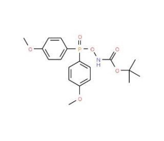 tert-Butyl [Bis(4-methoxyphenyl)phosphinyloxy]carbamate (CAS 619333-95-8) - chemical structure image
