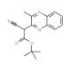 tert-butyl cyano(3-methylquinoxalin-2-yl)acetate - chemical structure image
