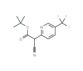 tert-butyl cyano[5-(trifluoromethyl)pyridin-2-yl]acetate - chemical structure image