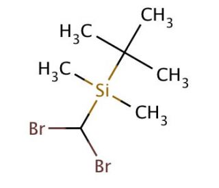 tert-Butyl(dibromomethyl)dimethylsilane (CAS 148259-35-2) - chemical structure image