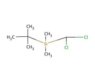 tert-Butyl(dichloromethyl)dimethylsilane (CAS 138983-08-1) - chemical structure image