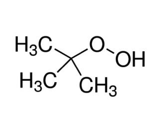 tert-Butyl hydroperoxide solution (CAS 75-91-2) - chemical structure image