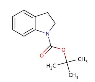 tert-Butyl indoline-1-carboxylate (CAS 143262-10-6) - chemical structure image