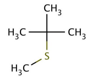 tert-Butyl methyl sulfide (CAS 6163-64-0) - chemical structure image