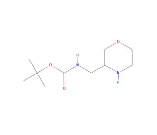 tert-Butyl (Morpholin-3-ylmethyl)carbamate (CAS 169750-75-8) - chemical structure image