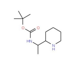 tert-butyl N-[1-(piperidin-2-yl)ethyl]carbamate - chemical structure image