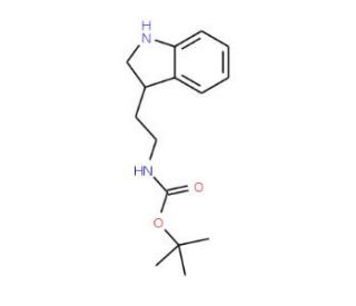 tert-butyl N-[2-(2,3-dihydro-1H-indol-3-yl)ethyl]carbamate - chemical structure image
