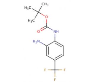 tert-butyl N-[2-amino-4-(trifluoromethyl)phenyl]carbamate (CAS 579474-48-9) - chemical structure image
