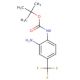 tert-butyl N-[2-amino-4-(trifluoromethyl)phenyl]carbamate (CAS 579474-48-9) - chemical structure image