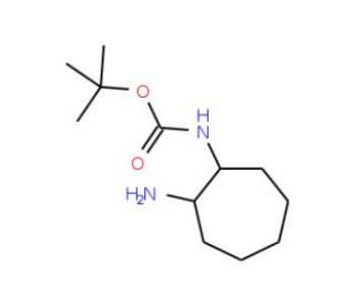 tert-butyl N-(2-aminocycloheptyl)carbamate - chemical structure image