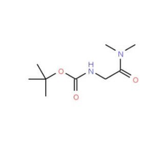 tert-Butyl N-[2-(dimethylamino)-2-oxoethyl]-carbamate (CAS 72287-76-4) - chemical structure image