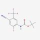 tert-Butyl N-[4-cyano-2-iodo-5-(trifluoromethyl)phenyl]carbamate - chemical structure image