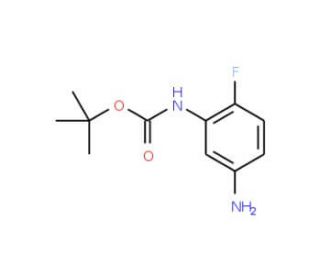 tert-butyl N-(5-amino-2-fluorophenyl)carbamate (CAS 535170-18-4) - chemical structure image