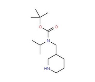 tert-butyl N-(piperidin-3-ylmethyl)-N-(propan-2-yl)carbamate - chemical structure image