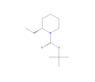 tert-Butyl (R)-2-ethylpiperidine-1-carboxylate (CAS 664364-76-5) - chemical structure image