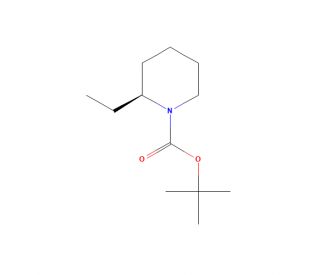 tert-Butyl (S)-2-ethylpiperidine-1-carboxylate (CAS 1853230-28-0) - chemical structure image