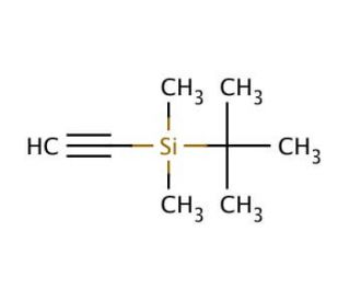 (tert-Butyldimethylsilyl)acetylene (CAS 86318-61-8) - chemical structure image