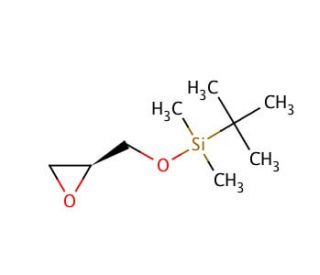 tert-Butyldimethylsilyl (R)-(&minus;)-glycidyl ether (CAS 124150-87-4) - chemical structure image